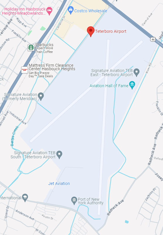 Teterboro Airport Map